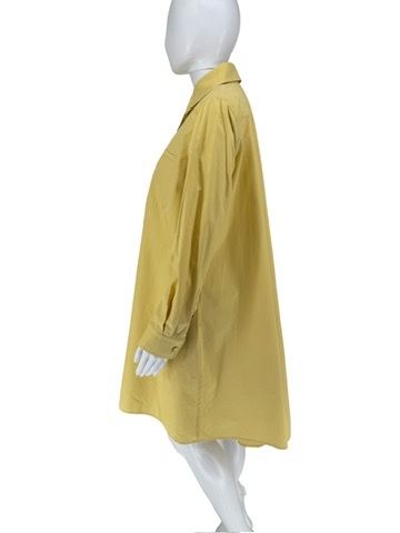 MaxMara Yellow Oversized Cotton Shirt Dress – Size IT 40 (US 6/8)