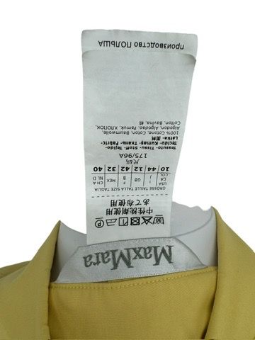 MaxMara Yellow Oversized Cotton Shirt Dress – Size IT 40 (US 6/8)