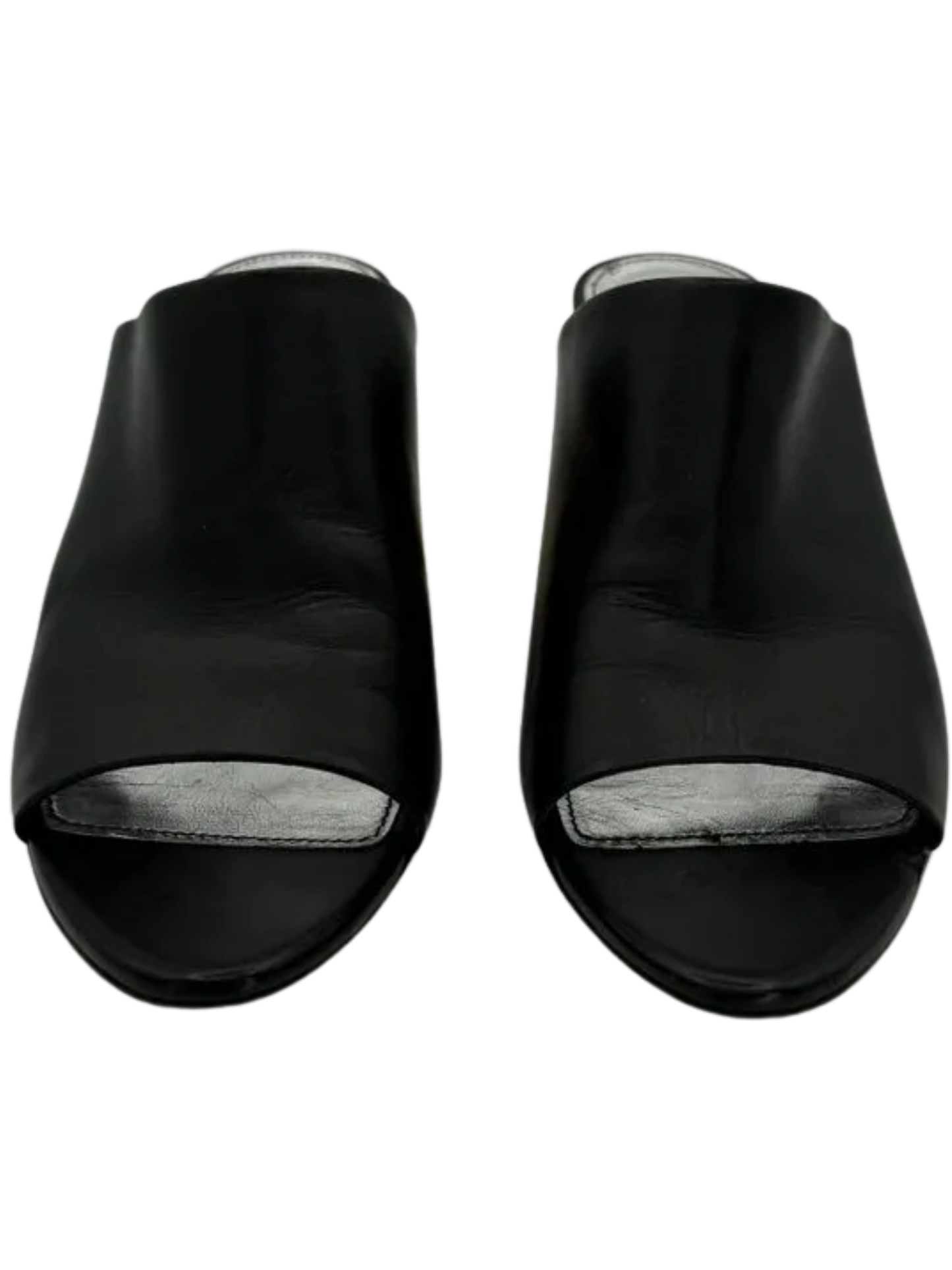 Givenchy Logo-Heel Leather Mules