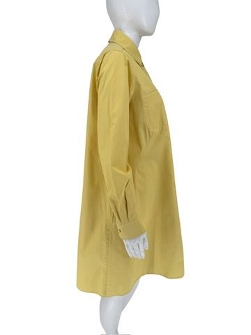 MaxMara Yellow Oversized Cotton Shirt Dress – Size IT 40 (US 6/8)