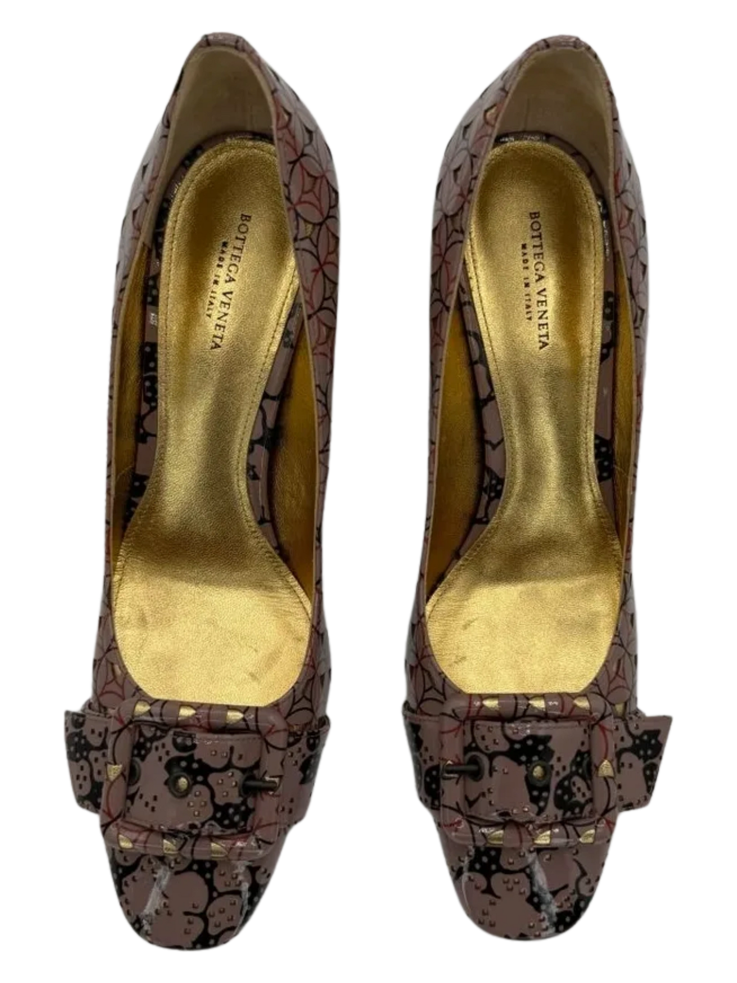 *NEW* Bottega Veneta Women's Geometric Leather Pumps