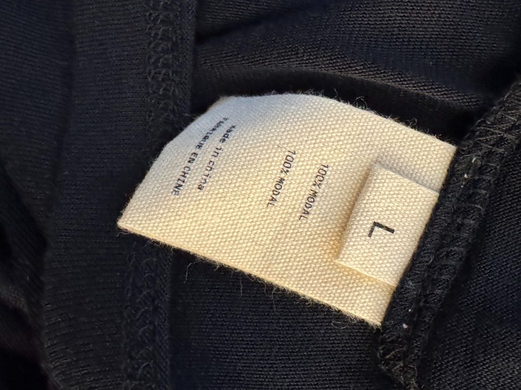 L’Agence Black Long Sleeve Scoop Neck Top – Size L