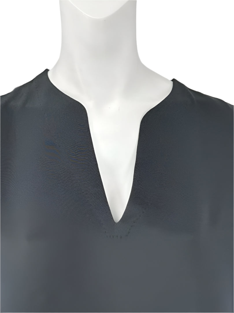Loro Piana Black Silk Tunic Blouse – Size IT 44 (US 8/Medium)