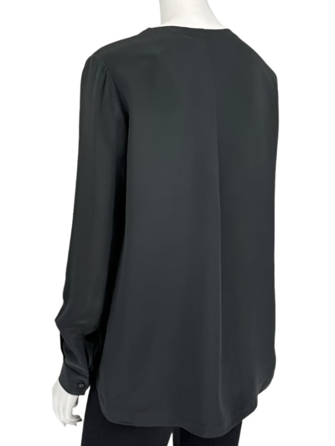 Loro Piana Black Silk Tunic Blouse – Size IT 44 (US 8/Medium)