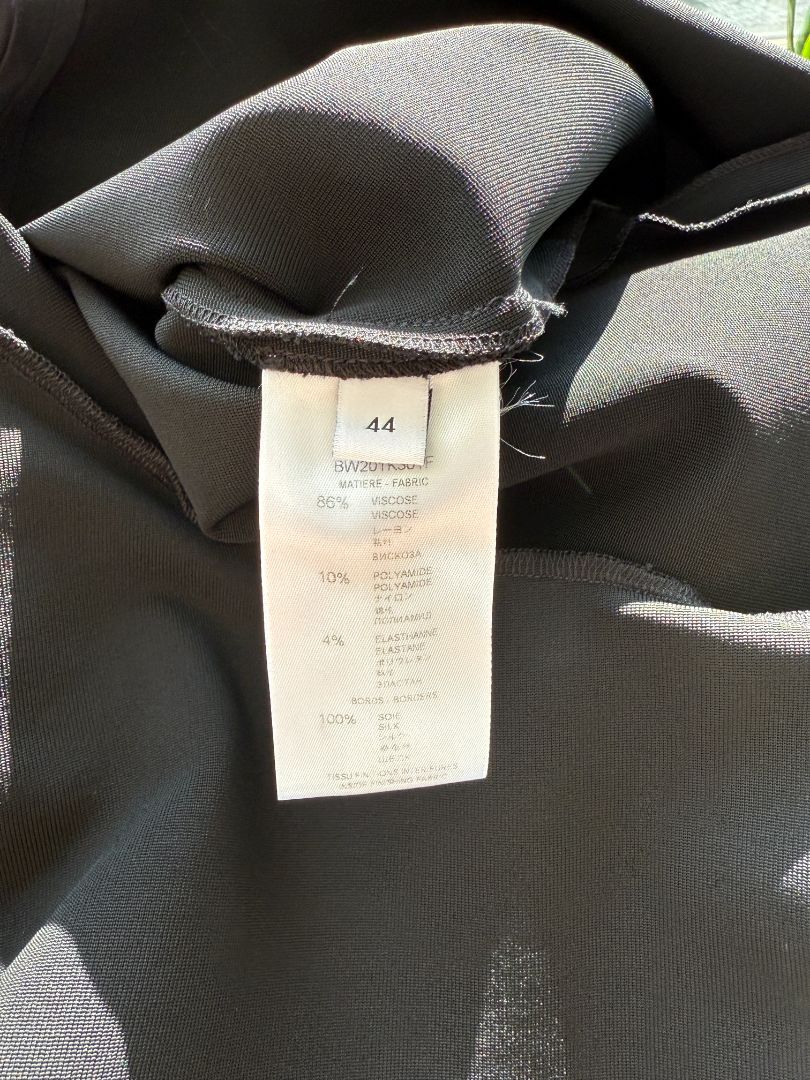 Givenchy Fluted Hem Satin-Trim Dress - Size 44