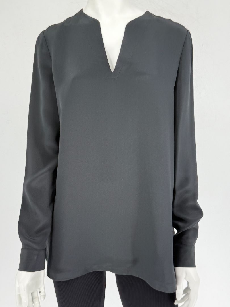Loro Piana Black Silk Tunic Blouse – Size IT 44 (US 8/Medium)