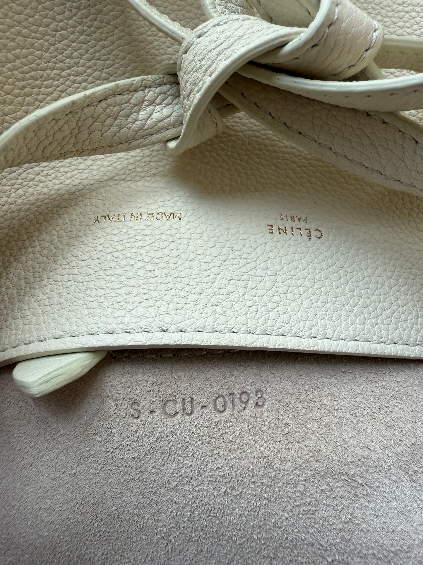Celine Chalk Soft-Grained Calfskin Cabas Phantom Tote