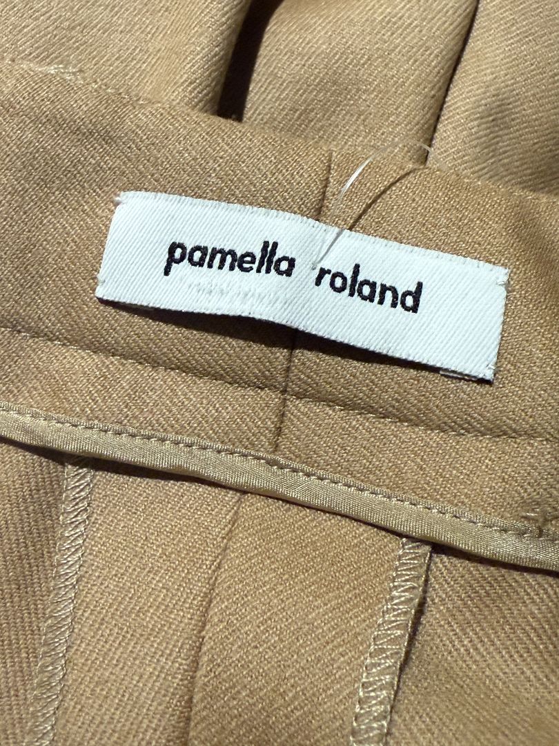 Pamella Roland Camel Tailored Pants – Large