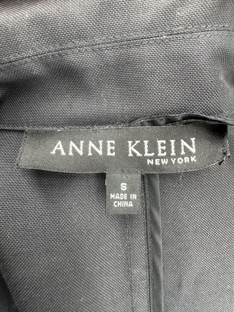Anne Klein Charcoal Gray Open-Front Jacket – Size Small