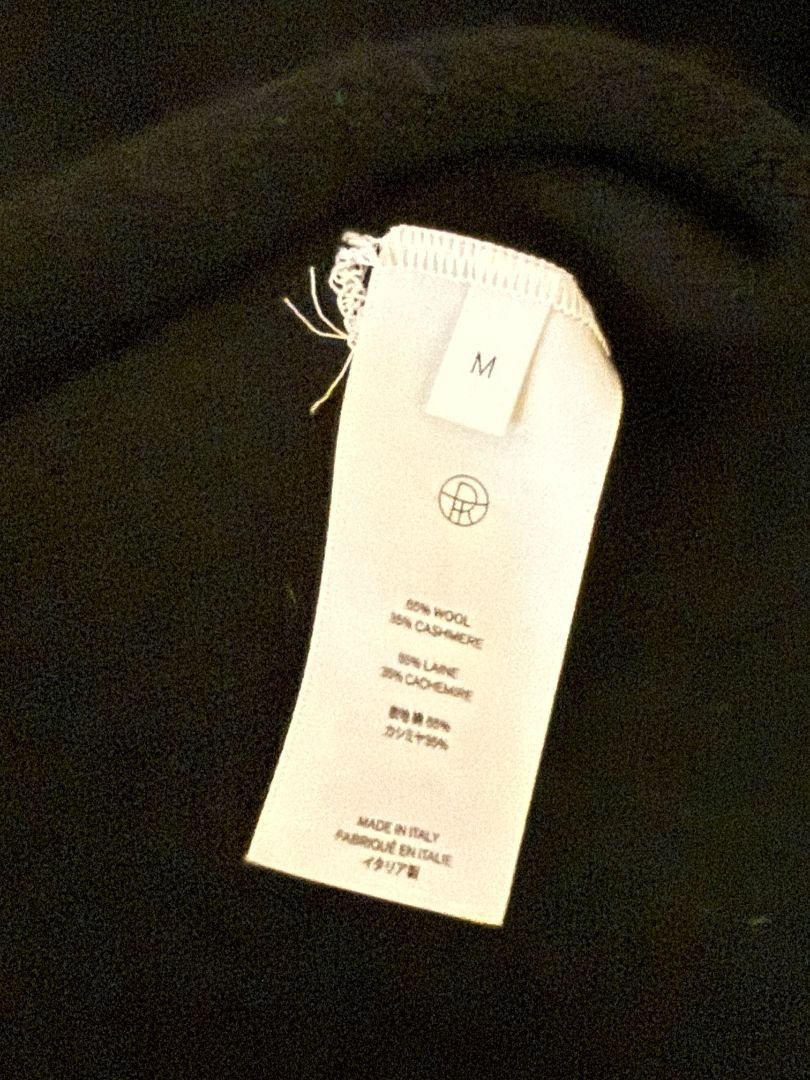 The Row Black Drop-Crotch Belted Knit Pants – Size XS