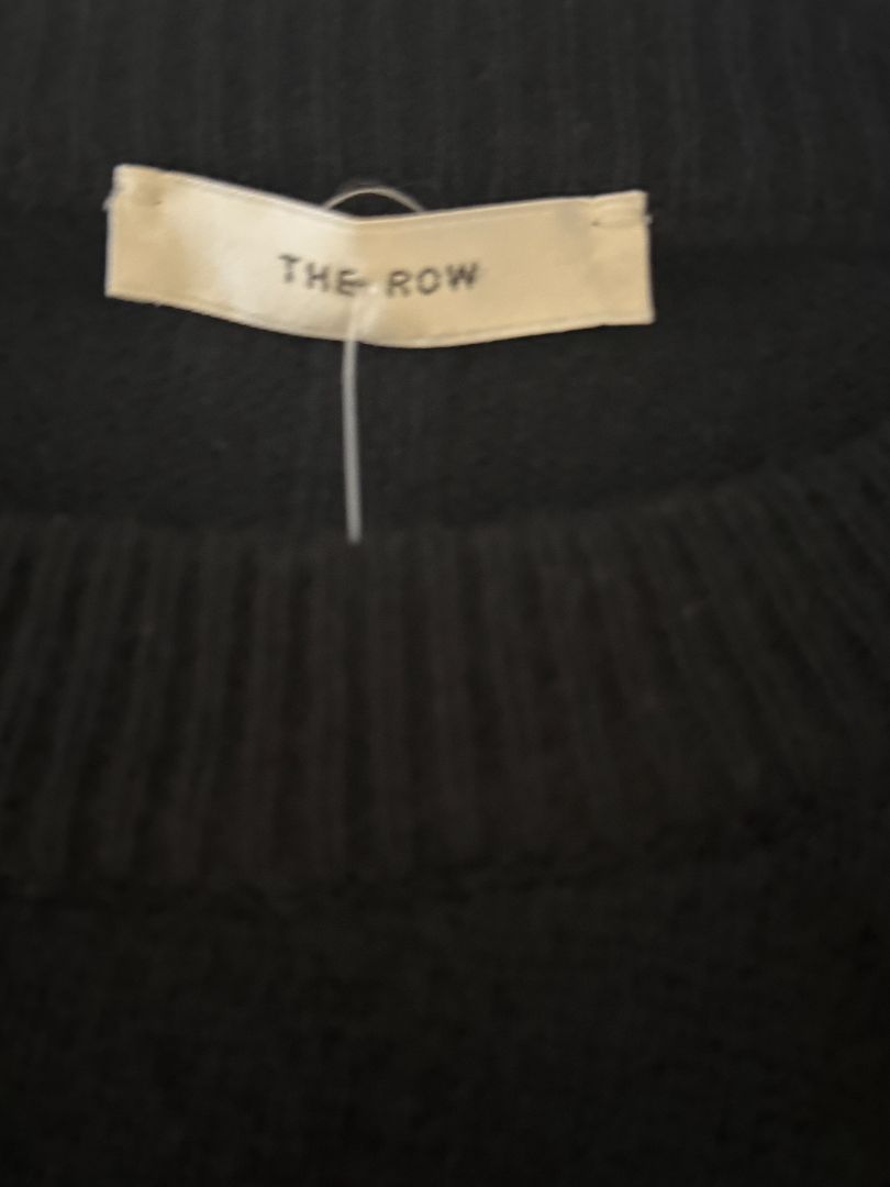 The Row Black Wool-Cashmere Crewneck Sweater – Size M