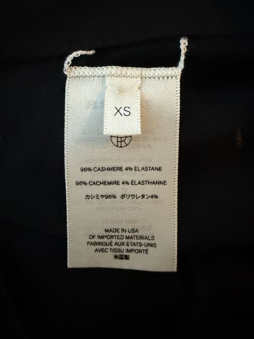 The Row Black Long Sleeve Boat Neck Pullover – Size XS