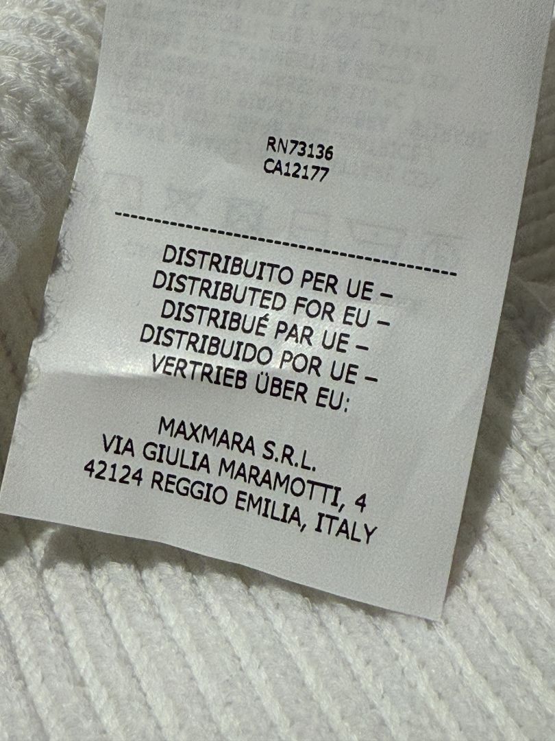 Max Mara White Knit Sleeveless Swim Cover-Up with Beaded Side Ties – Size M