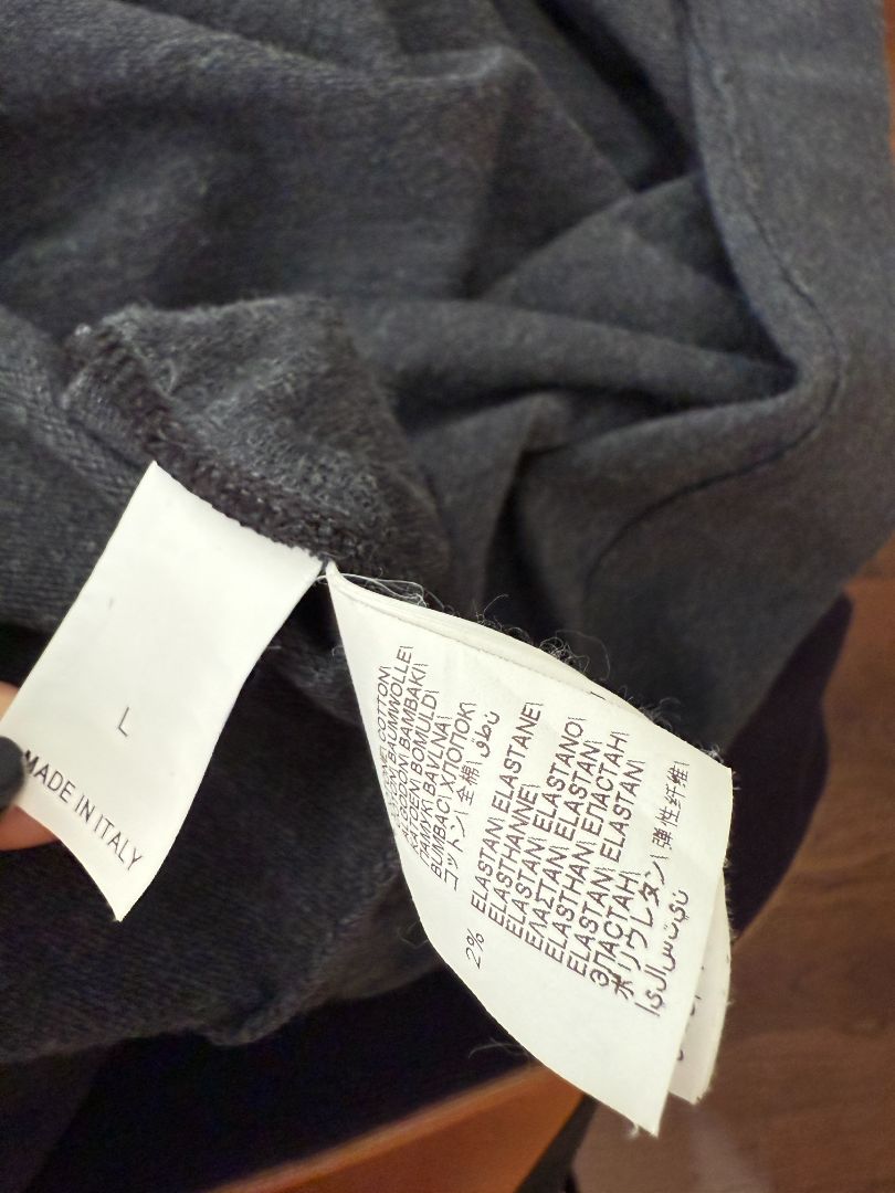 Brunello Cucinelli Charcoal Puff-Sleeve Tunic with Monili Trim – Size Large