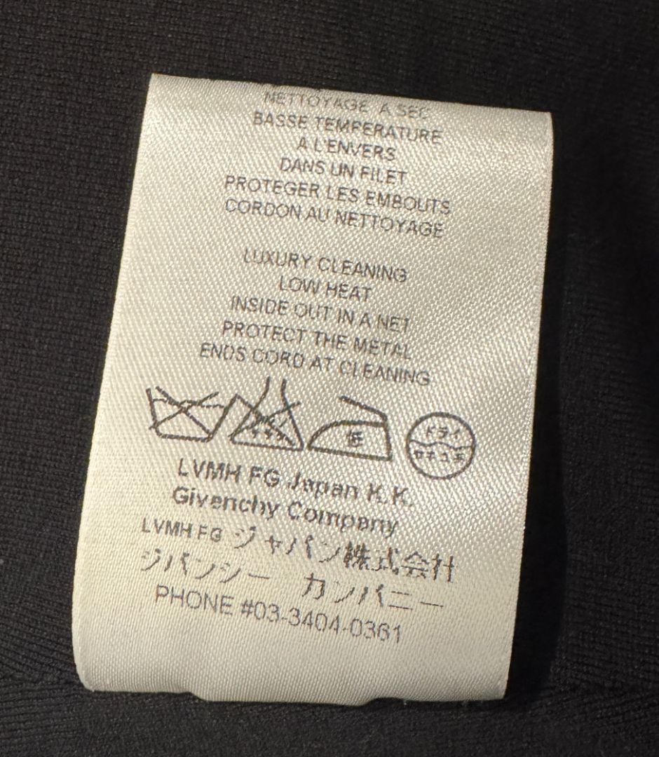 Givenchy Paris Black Cropped Zip Hoodie – Size M