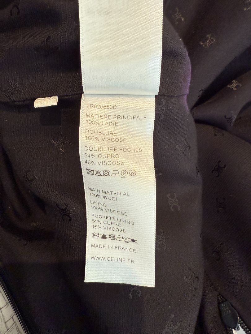 Celine Wool Dress with Gold Buttons - Size 12