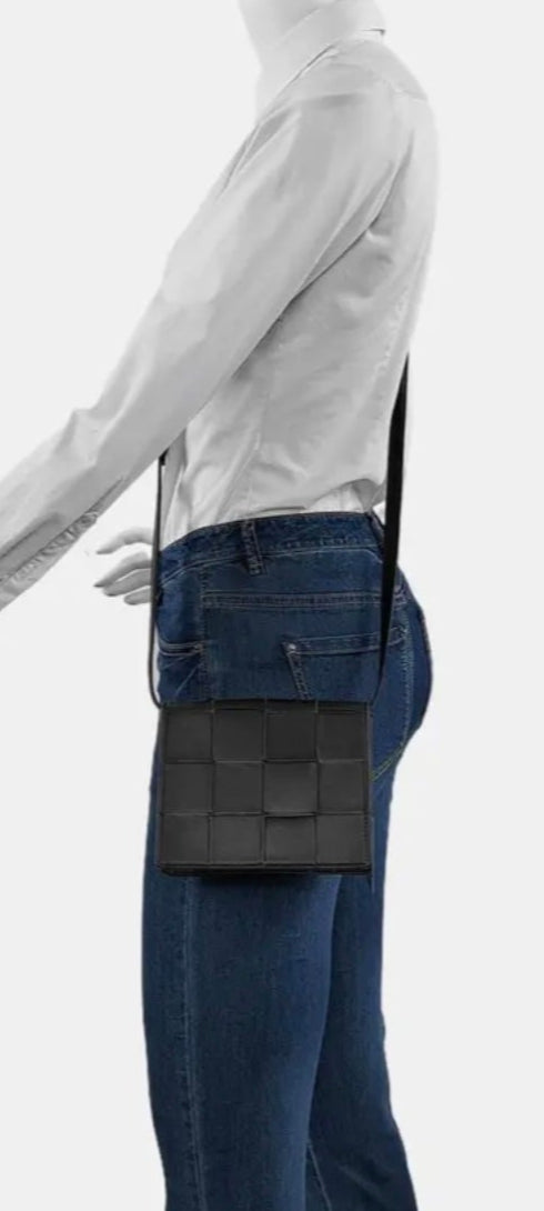 Bottega Veneta Black Lambskin Intrecciato Mini Bag