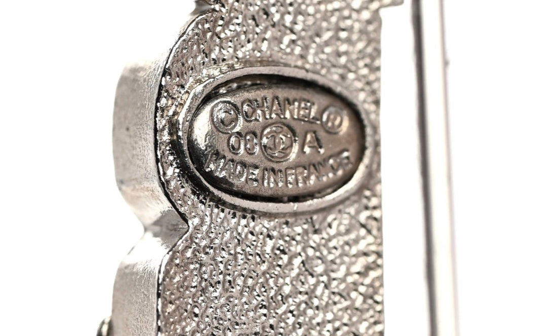Chanel Crystal CC London–Paris Multi-Strand Chain Brooch – Silver Tone (Fall 2008)