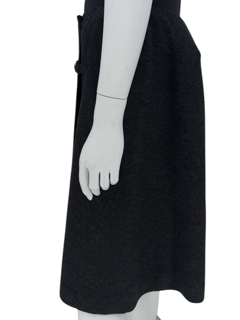 Chanel Identification Line Wool Blend Skirt - Size 42