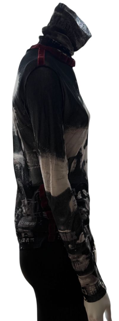 Jean Paul Gaultier “Pigalle” Paris Mesh Top – Size L