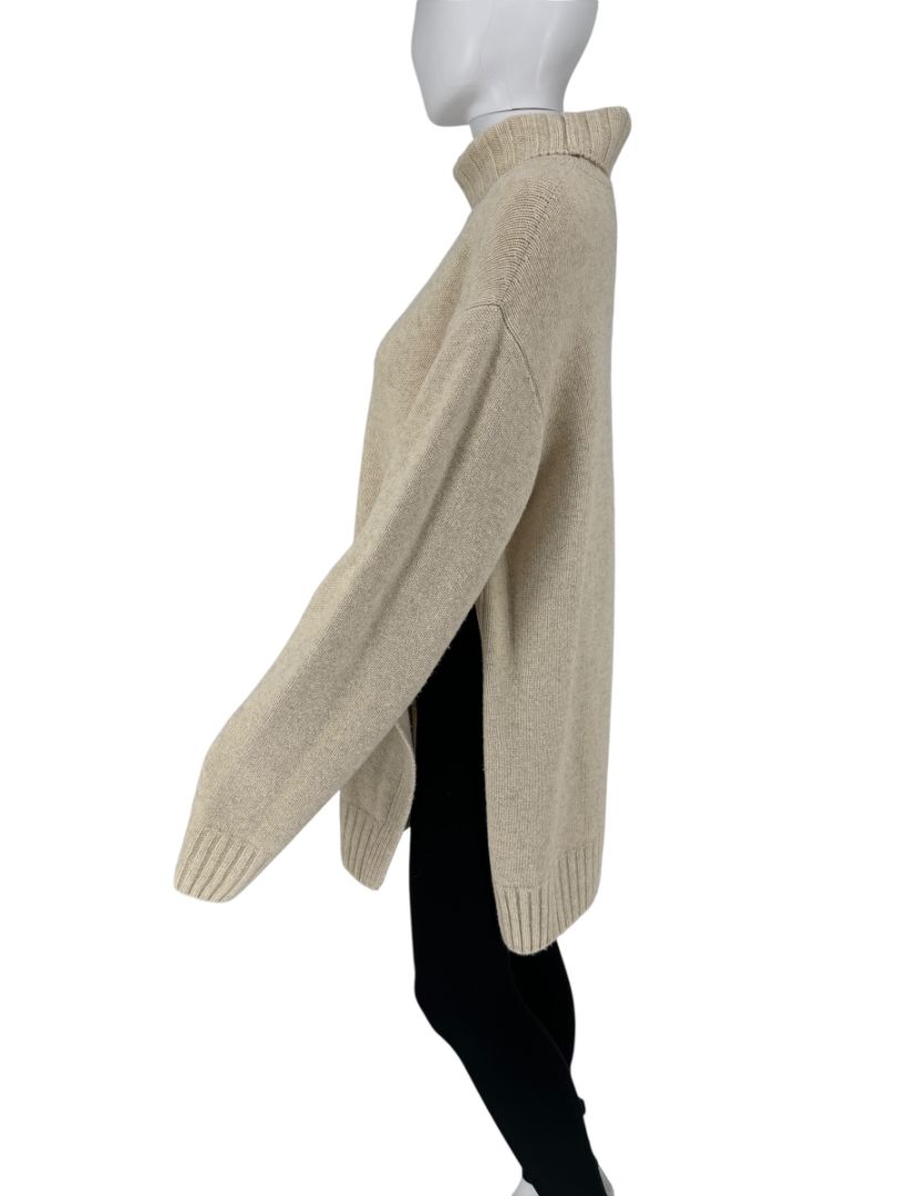 Celine Oversized Merino Wool Funnel Neck Sweater - Large