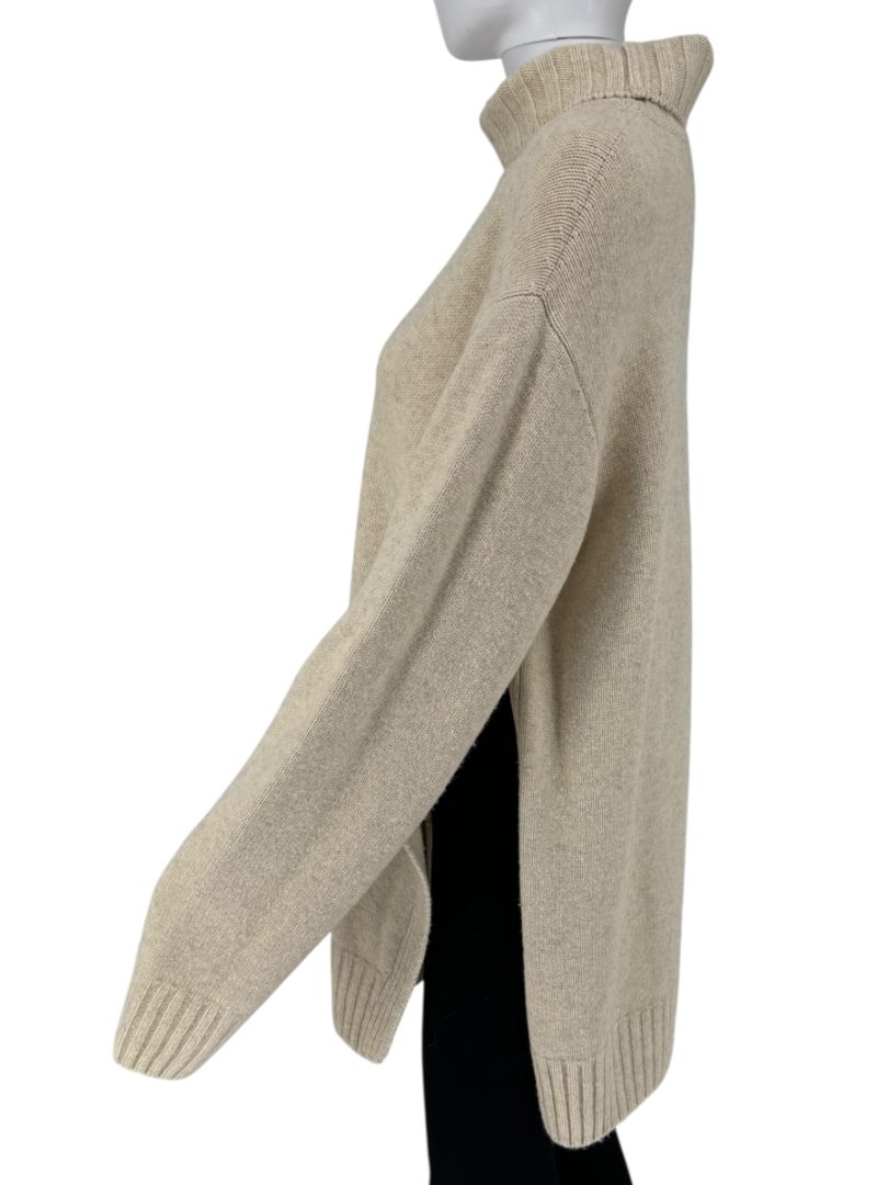 Celine Oversized Merino Wool Funnel Neck Sweater - Large