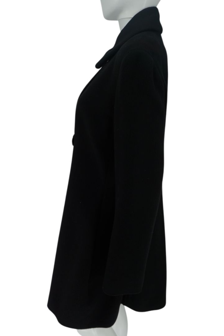 The Row Asymmetrical Button Black Coat - Size L