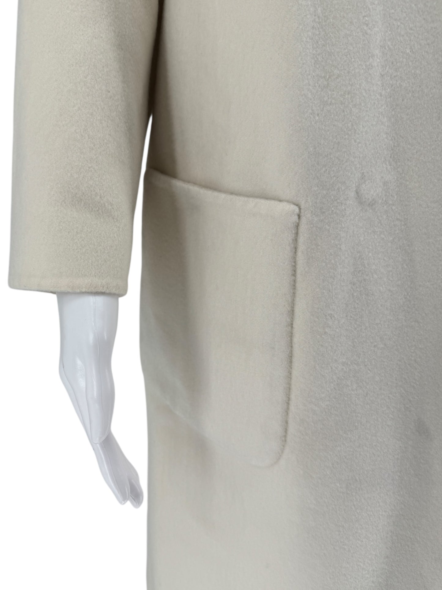 Brunello Cucinelli Reversible Cashmere Coat with Monili Detail - Size 4