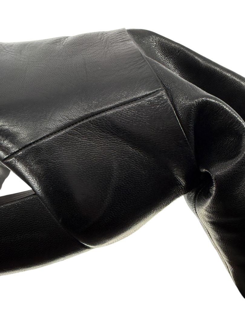 Prada Black Leather Knee-High Boots – Size 39.5