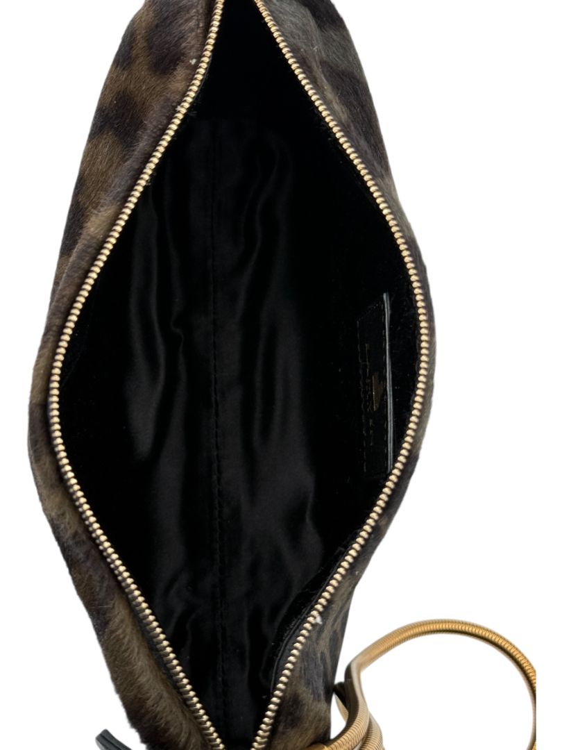LANVIN Calf Hair Leopard Clutch – Excellent Pre-Owned Condition