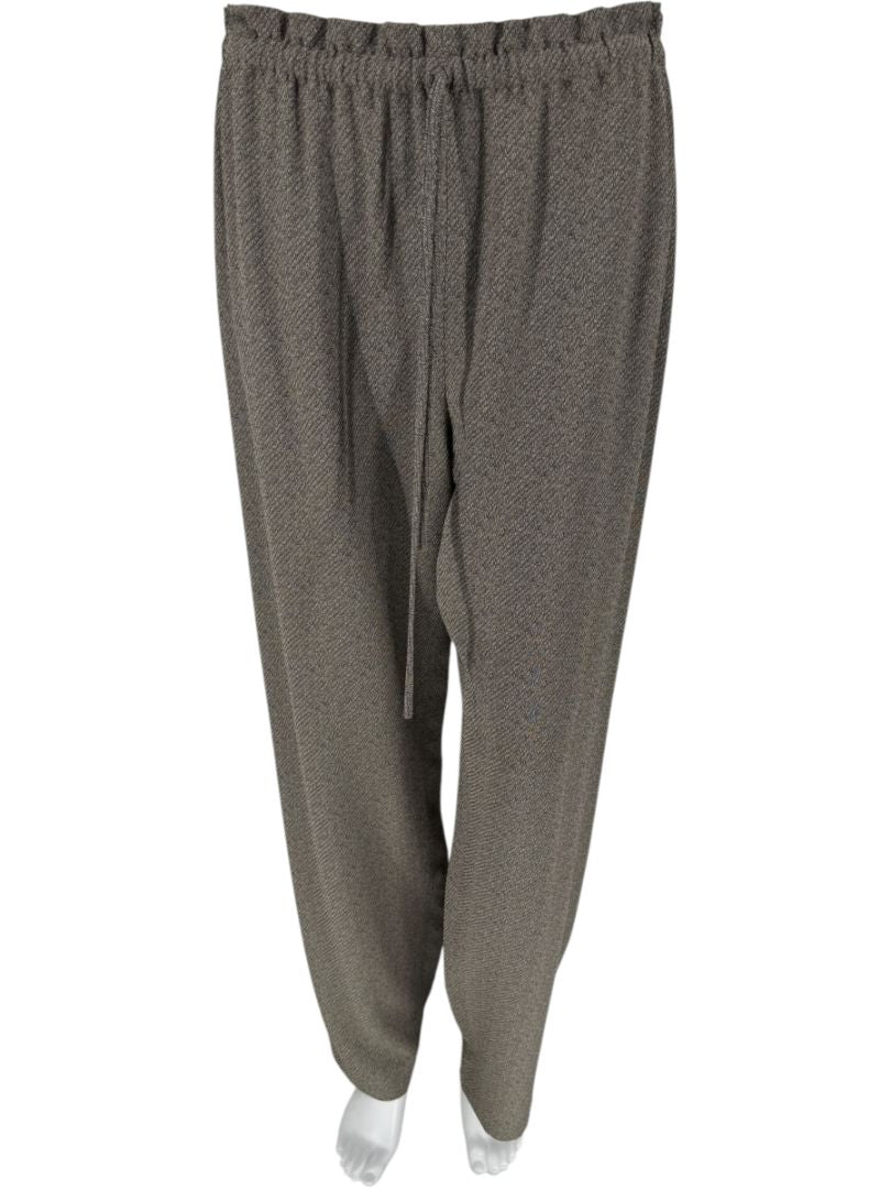 The Row Textured Taupe Two-Piece Lounge Set – Size XS