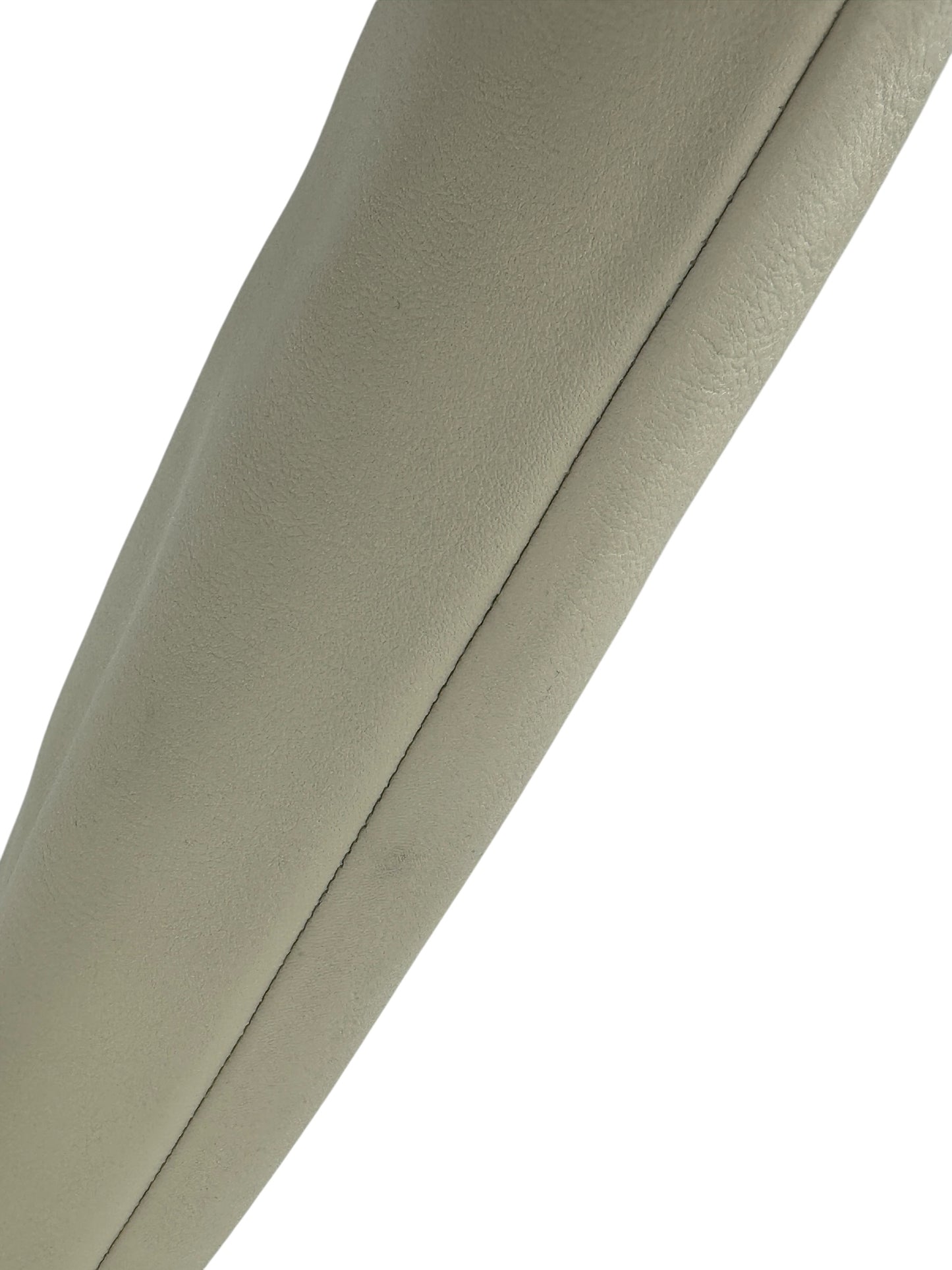 Louis Vuitton Ivory Leather Square-Toe Boots with Silver Cap – Size 39.5