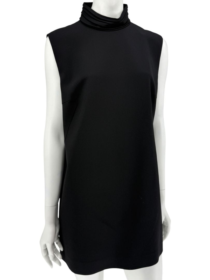 Loro Piana Black Virgin Wool Sleeveless Mini Dress – Size IT 46