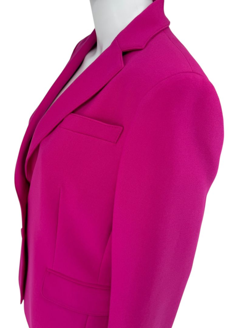 Akris Punto Fuchsia Blazer & Tapered Pant Suit Set – Size 12