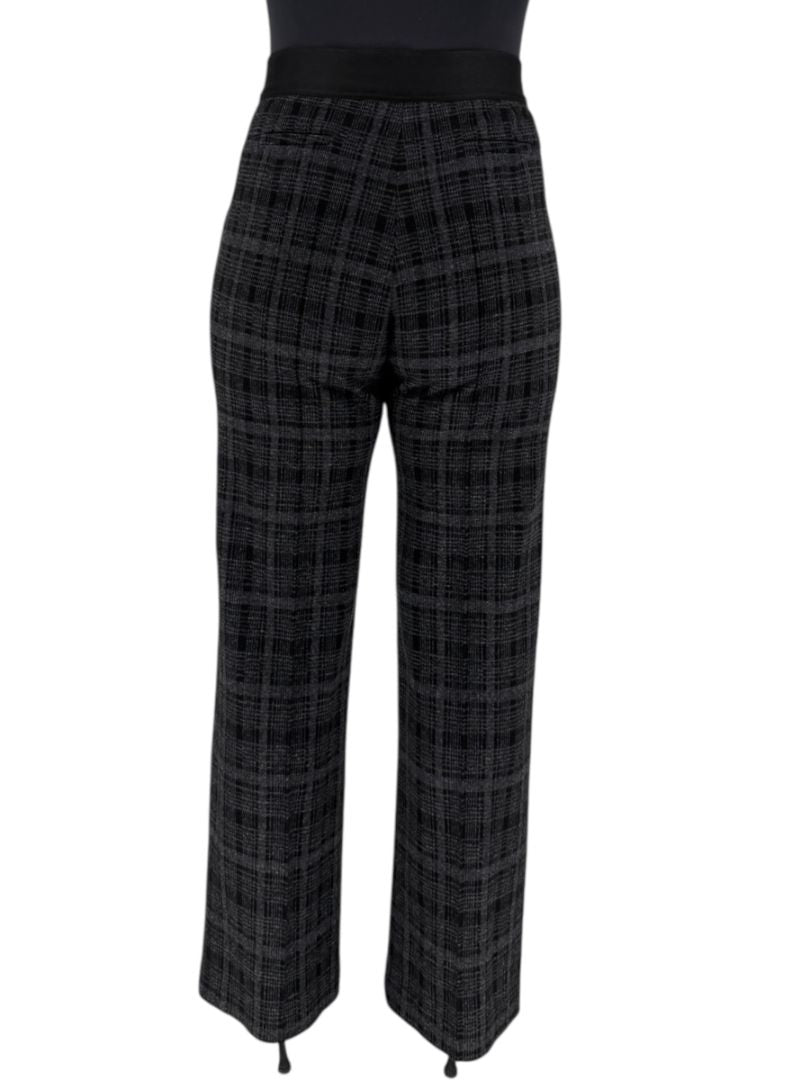 A-K-R-I-S Punto Charcoal Glen Plaid Blazer & Pants Set – Size 10