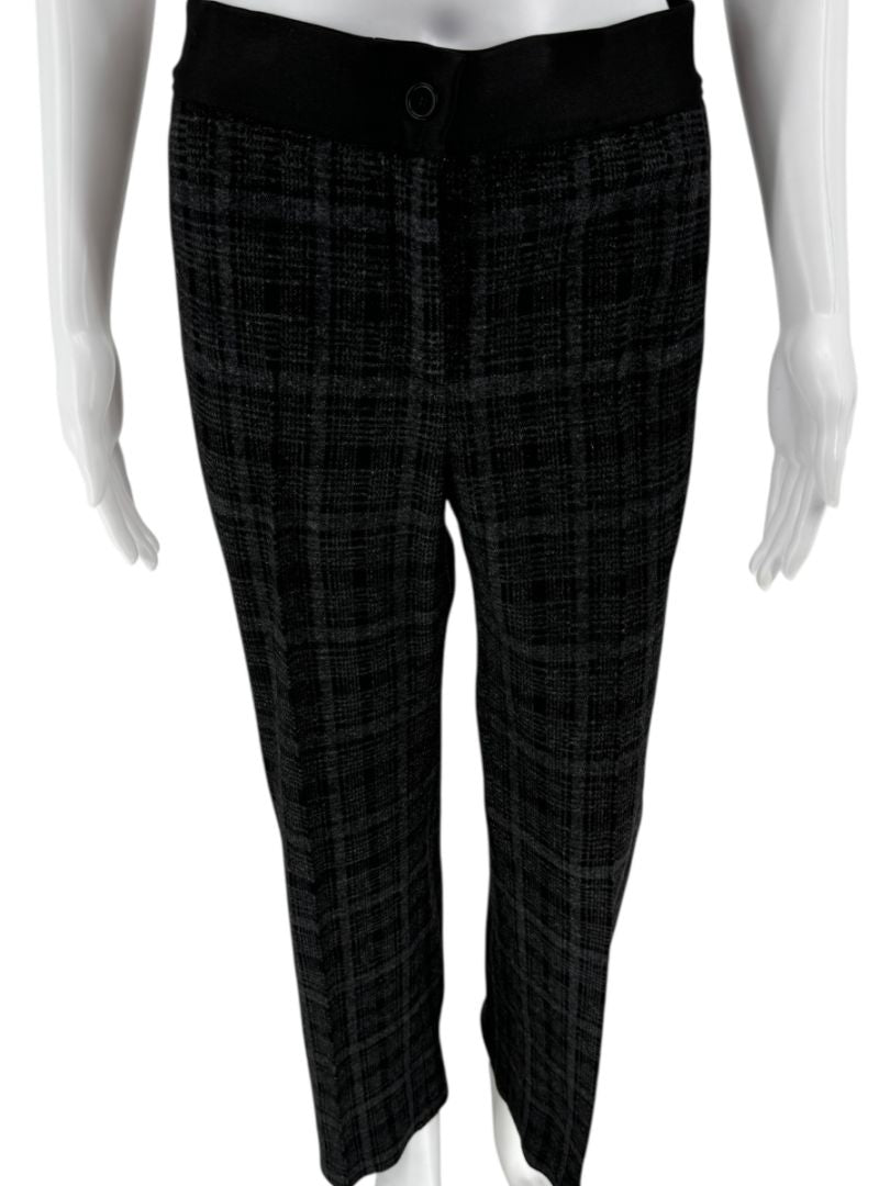 A-K-R-I-S Punto Charcoal Glen Plaid Blazer & Pants Set – Size 10