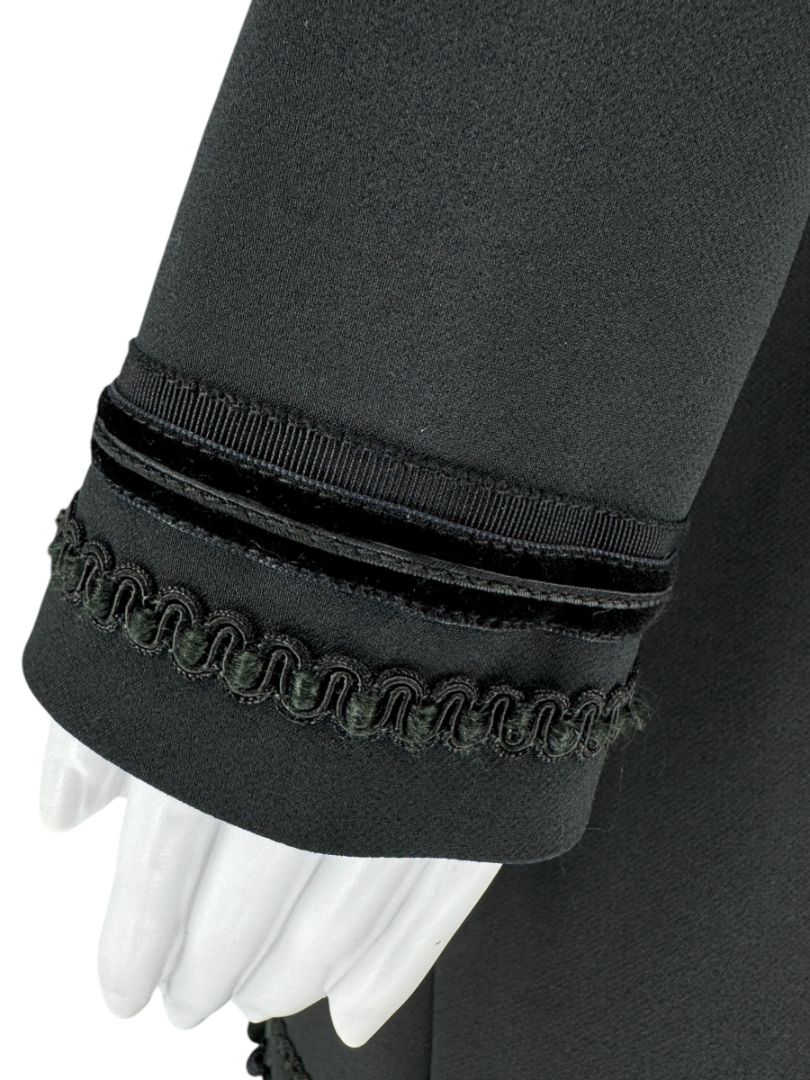 Pamella Roland Black Embellished Hem Dress – Large