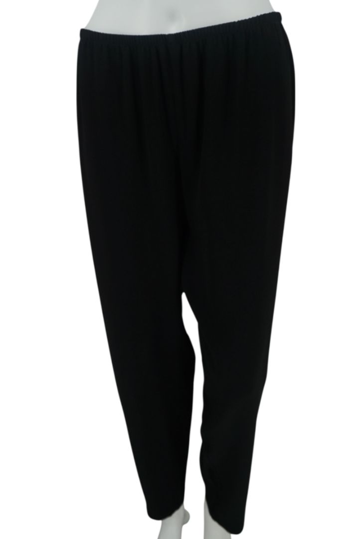 Peter Cohen Black Sleeveless Tunic & Tapered Pants Set – Top Size M, Pants Size L