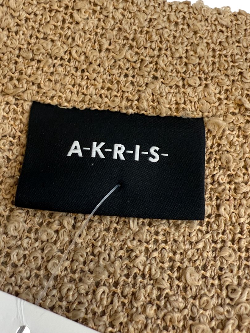 Akris Beige Bouclé Utility Jacket – Size 8
