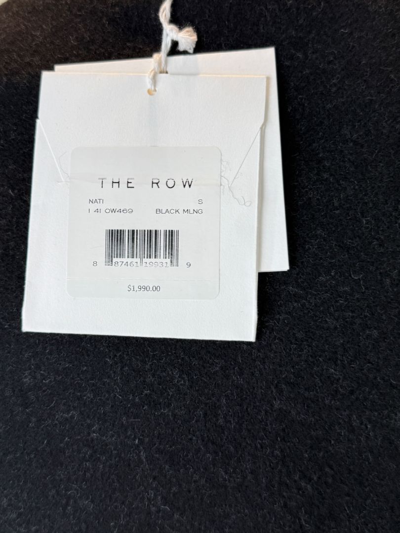 The Row Black Mélange Wool-Blend Top – Size Small