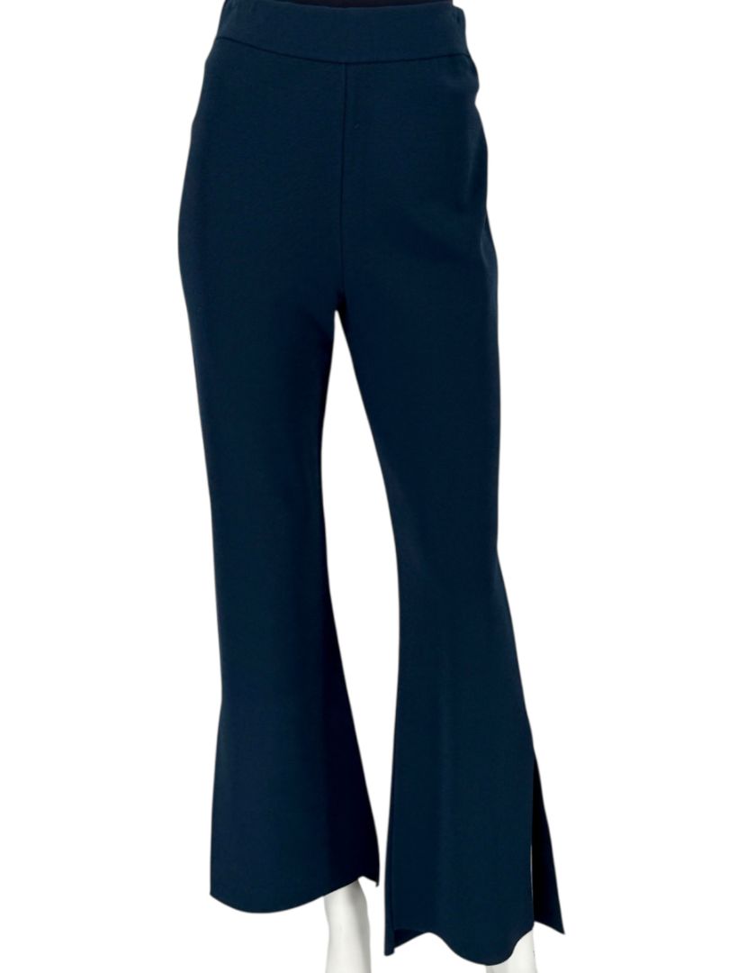 Stella McCartney Navy Split-Hem Trousers - Size IT 46