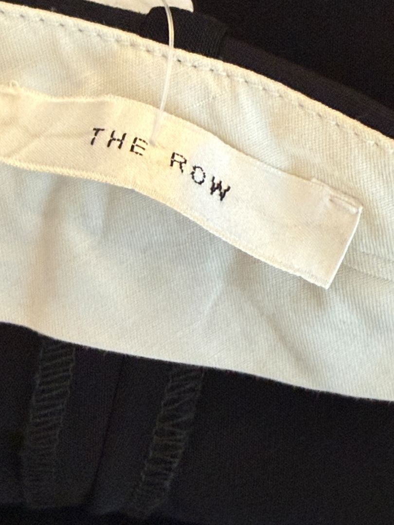The Row Black Cotton-Blend Slim Trousers – Size US 10