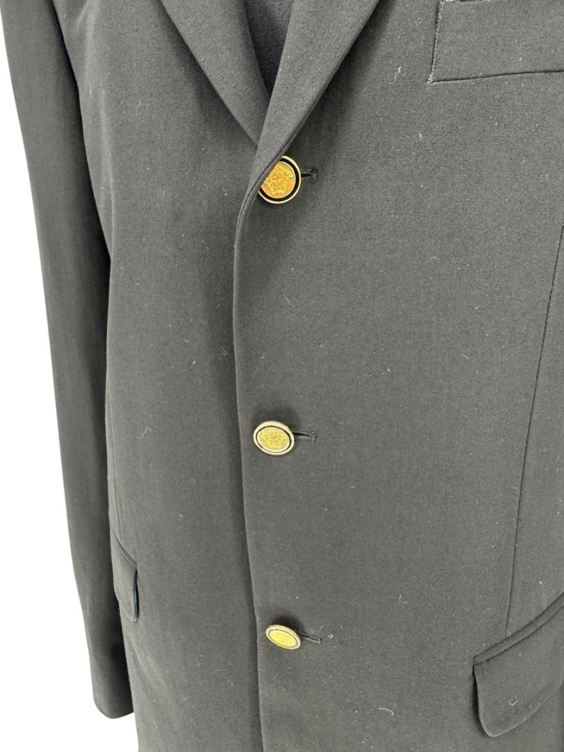 Versace Jeans Couture Black Wool Blend Blazer – Size IT 50 (US 40)