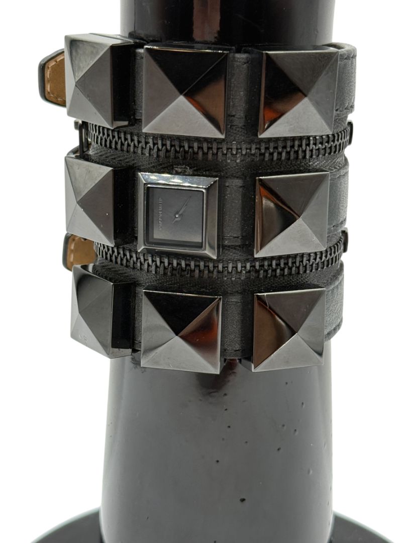 Karl Lagerfeld Black Zip Triple Strap Watch – Model KL2001