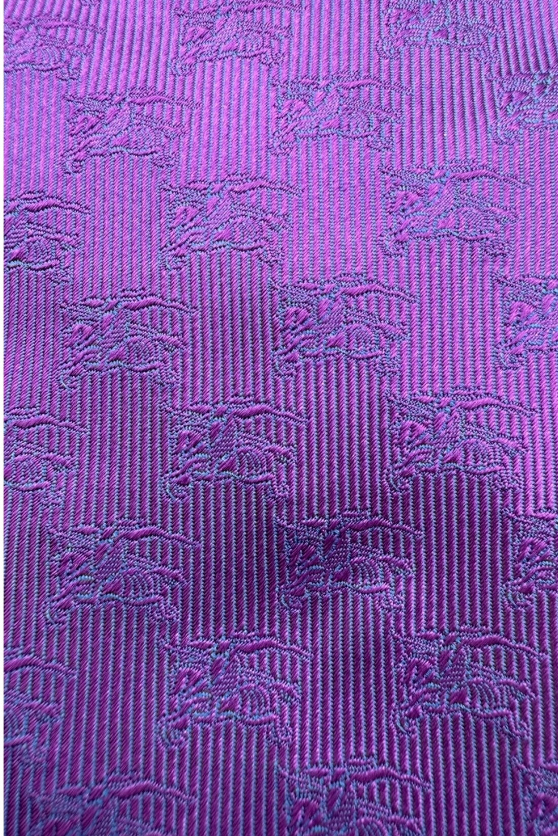 Burberry London Purple Equestrian Knight Silk Tie – Excellent Pre-Owned Condition