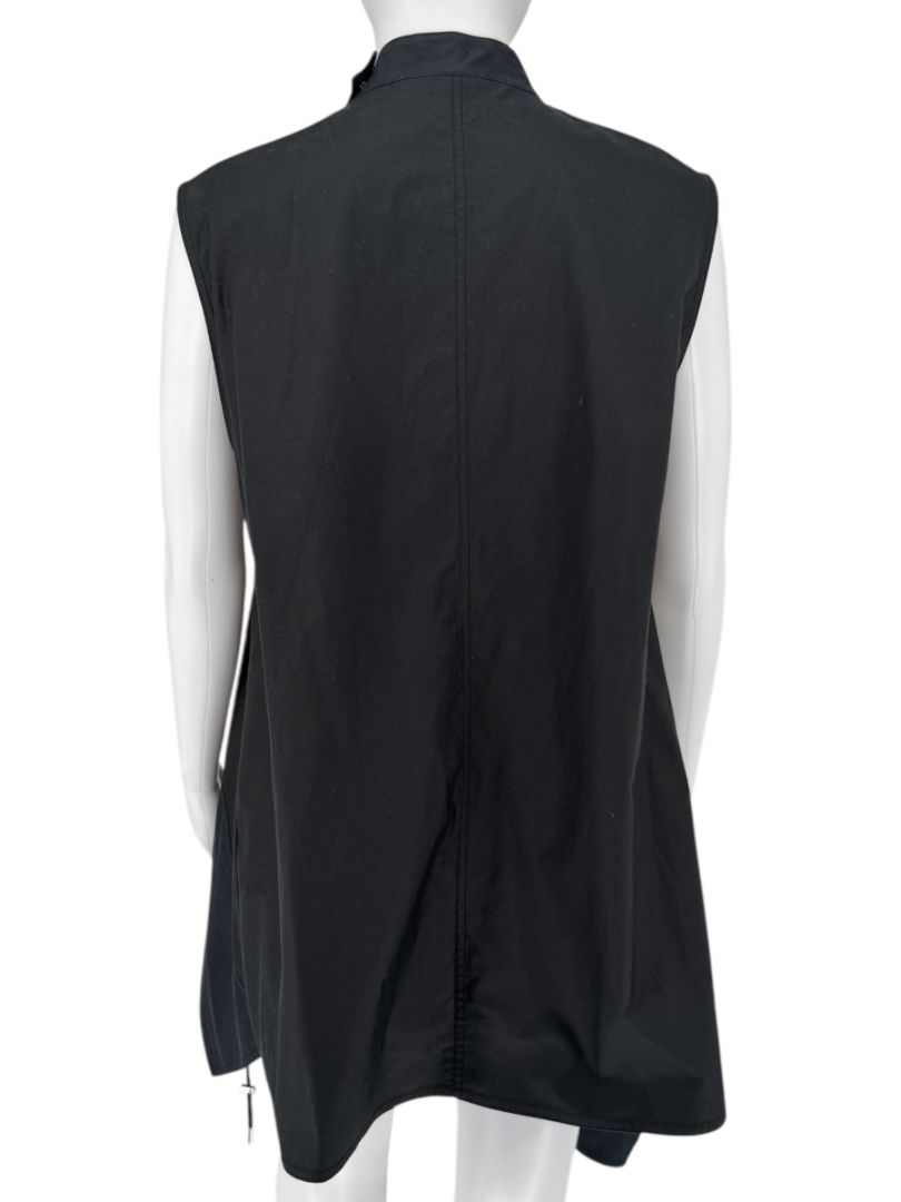 Paco Rabanne Sleeveless High-Low Cinch Hem Shirt - Size 40 FR