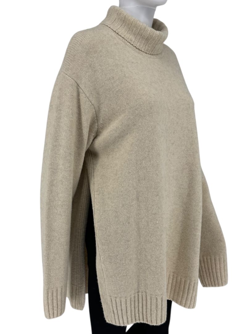 Celine Oversized Merino Wool Funnel Neck Sweater - Large