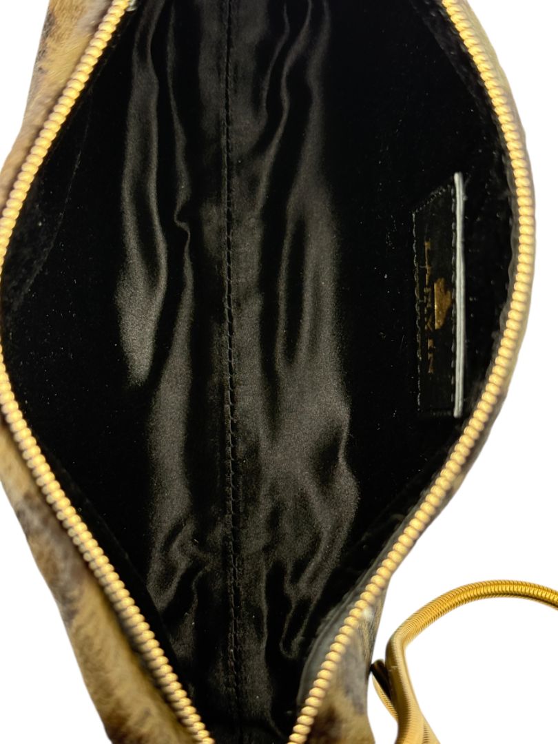 LANVIN Calf Hair Leopard Clutch – Excellent Pre-Owned Condition