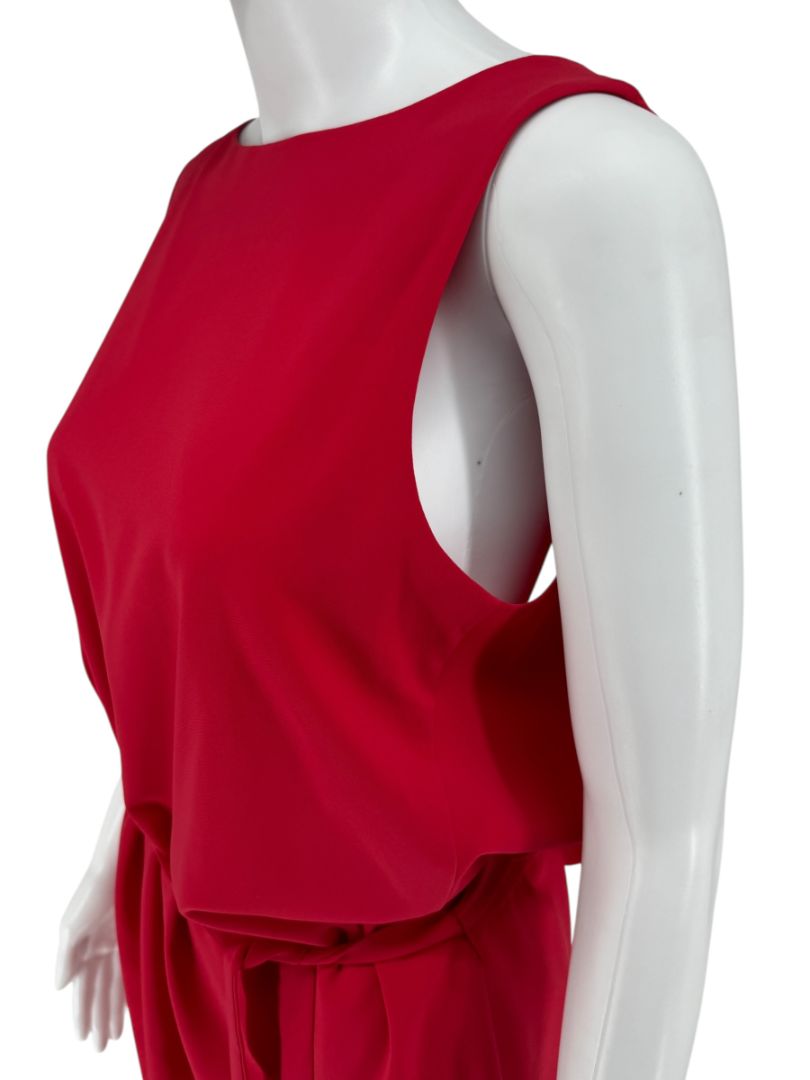 Moschino Cheap and Chic Red Drape-Back Mini Dress – Size 8 (IT 42)