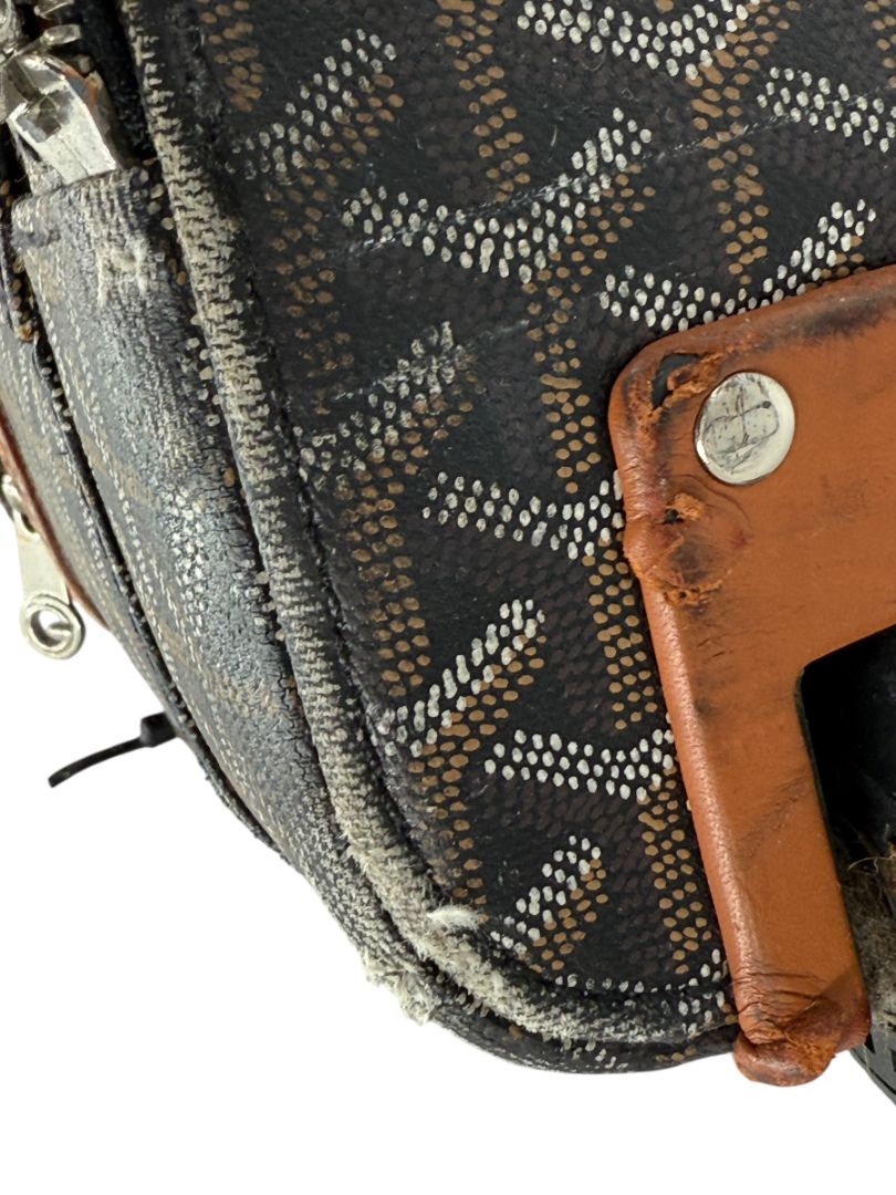 Goyard Goyardine Canvas Large Rolling Suitcase – 25.6" x 19.7" x 9.8"